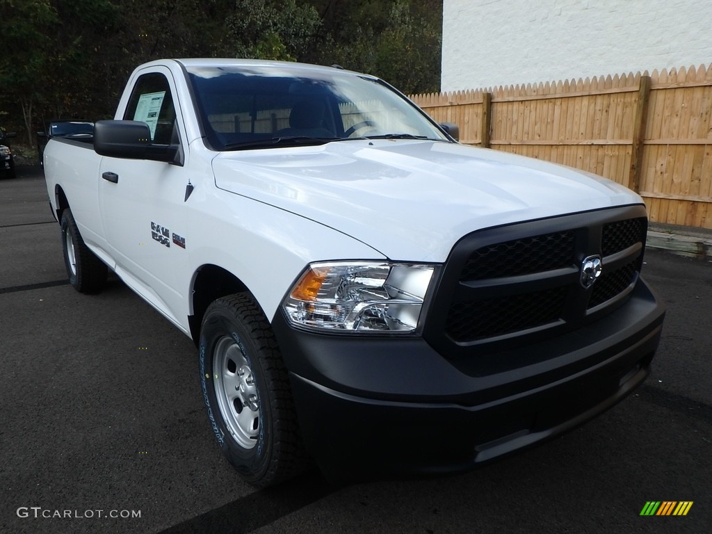 2018 1500 Tradesman Regular Cab 4x4 - Bright White / Black/Diesel Gray photo #7