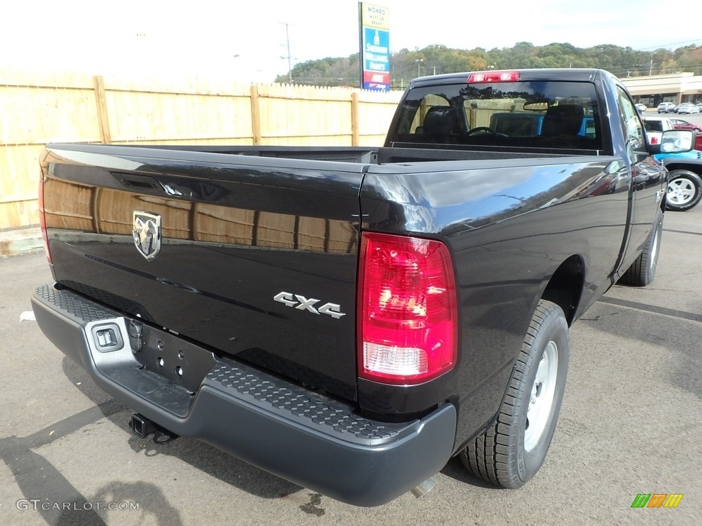 2018 1500 Tradesman Regular Cab 4x4 - Brilliant Black Crystal Pearl / Black/Diesel Gray photo #5