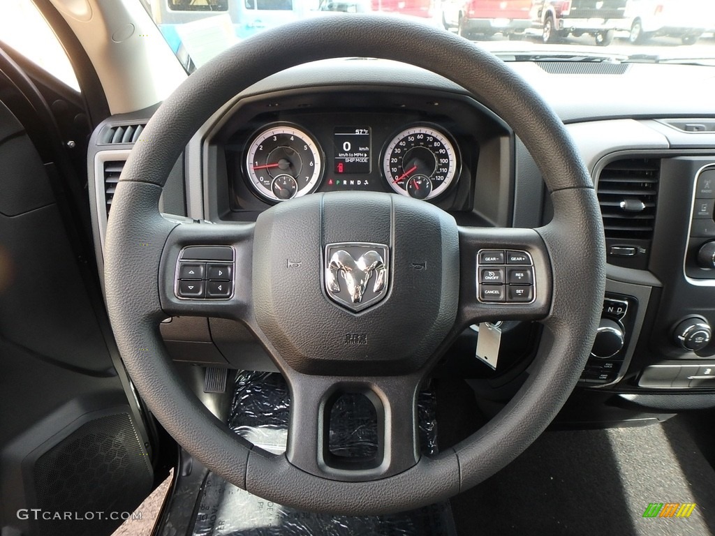 2018 1500 Tradesman Regular Cab 4x4 - Brilliant Black Crystal Pearl / Black/Diesel Gray photo #18