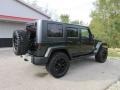 2010 Natural Green Pearl Jeep Wrangler Unlimited Sahara 4x4  photo #8