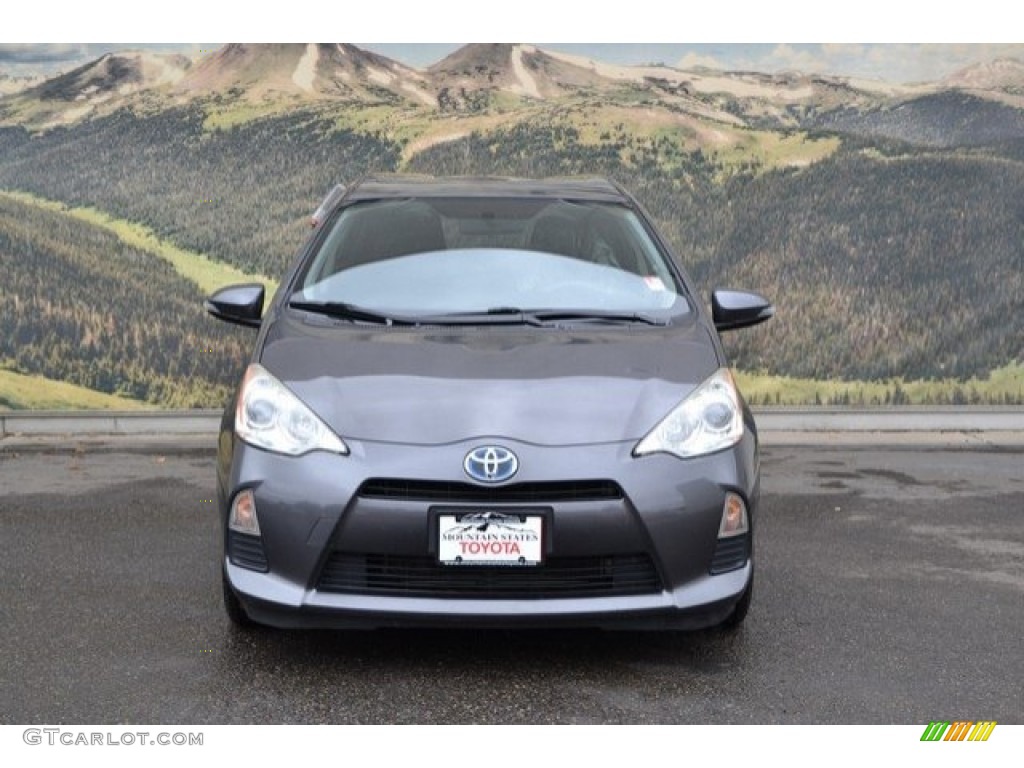 2013 Prius c Hybrid Three - Magnetic Gray Metallic / Light Blue Gray/Black photo #4
