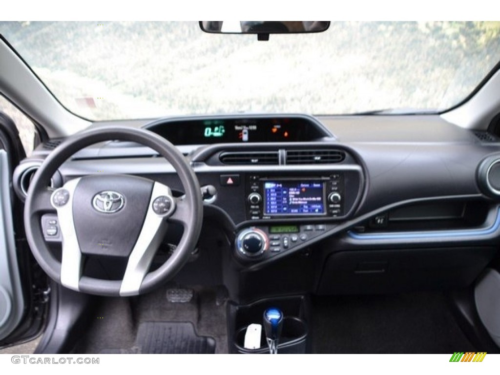 2013 Prius c Hybrid Three - Magnetic Gray Metallic / Light Blue Gray/Black photo #13