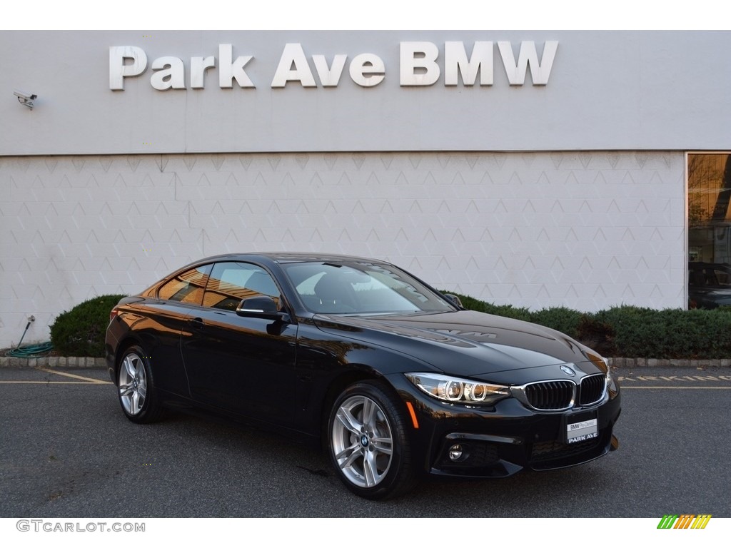 2018 4 Series 430i xDrive Coupe - Black Sapphire Metallic / Black photo #1