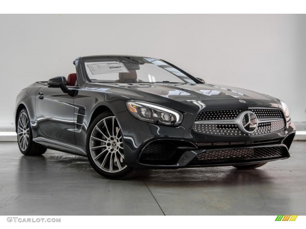 2018 SL 550 Roadster - Magnetite Black Metallic / Bengal Red/Black photo #12