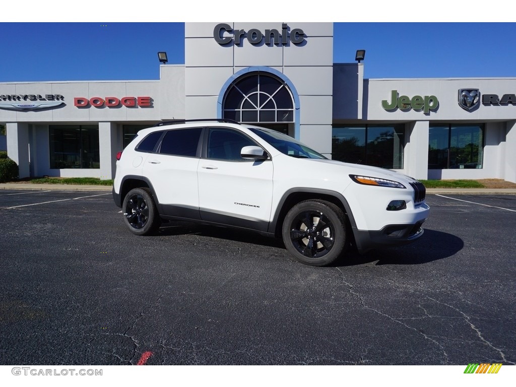 2018 Cherokee Altitude - Bright White / Black photo #1