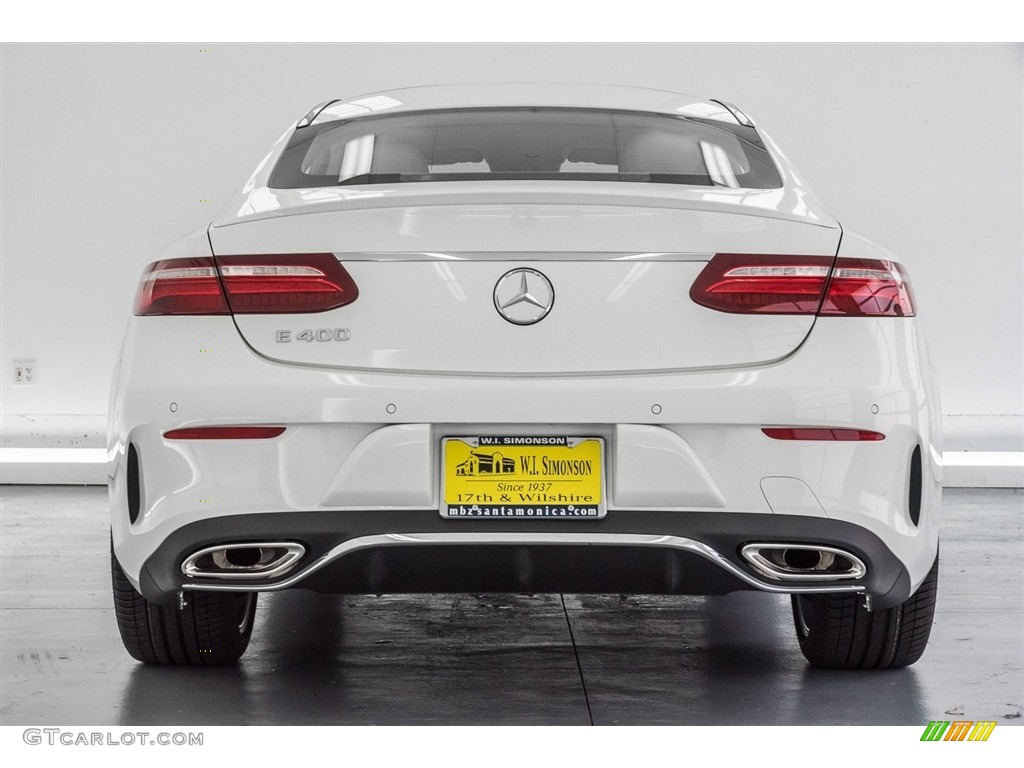 2018 E 400 Coupe - Polar White / Black photo #1