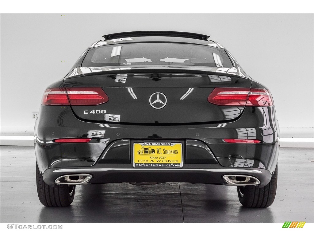 2018 E 400 Coupe - Black / Saddle Brown/Black photo #4