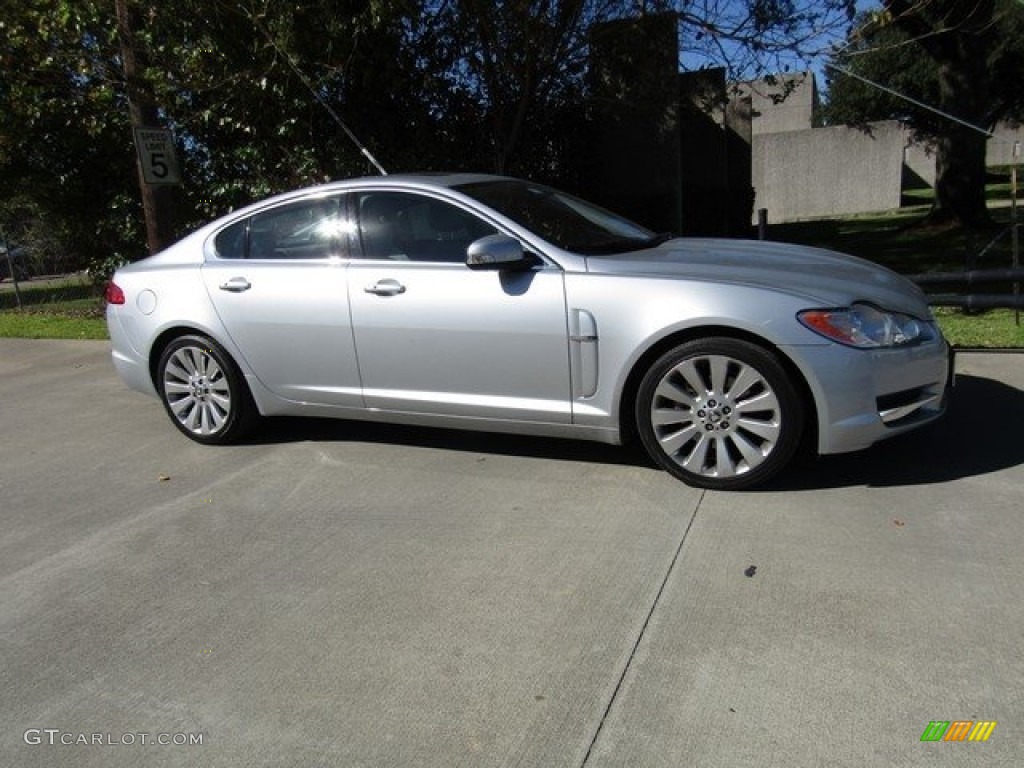 2009 XF Premium Luxury - Liquid Silver Metallic / Champagne/Truffle photo #1