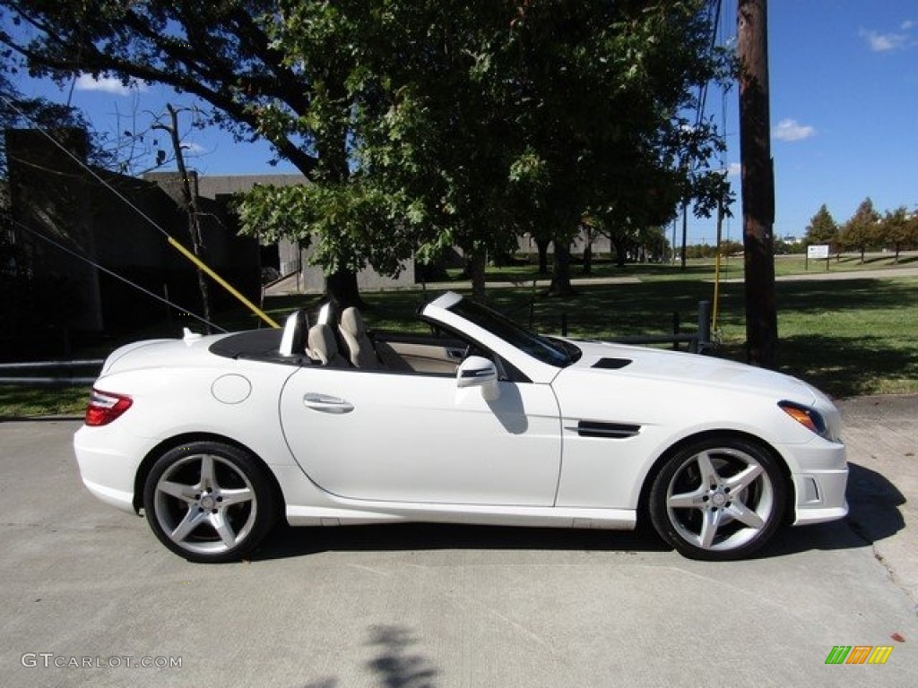 2013 SLK 250 Roadster - Arctic White / Sahara Beige photo #6