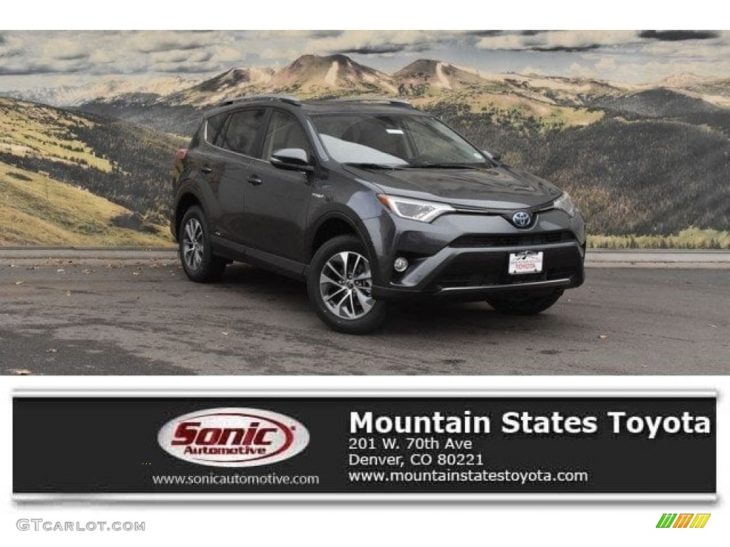 2018 RAV4 XLE AWD Hybrid - Magnetic Gray Metallic / Ash photo #1