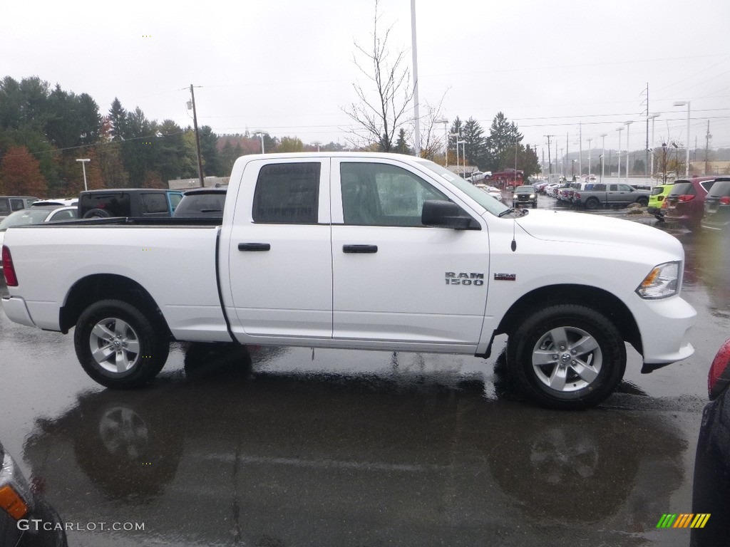 2018 1500 Express Quad Cab 4x4 - Bright White / Black/Diesel Gray photo #6