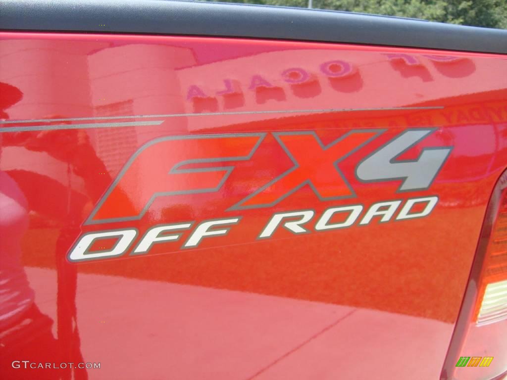 2006 F150 FX4 SuperCrew 4x4 - Bright Red / Black/Medium Flint photo #13