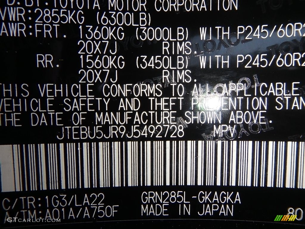 2018 4Runner Limited 4x4 - Magnetic Gray Metallic / Black photo #10