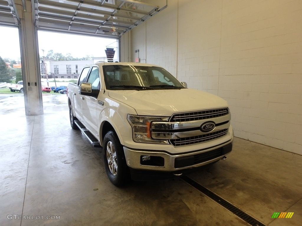 2018 F150 Lariat SuperCrew 4x4 - Oxford White / Black photo #1
