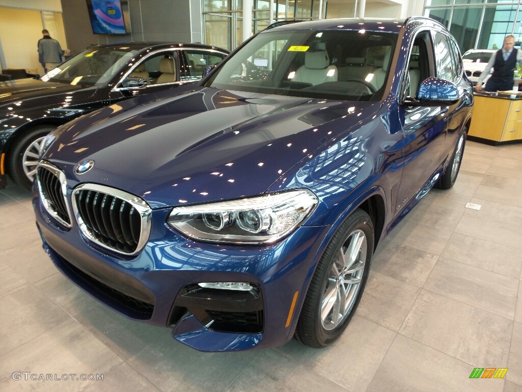 2018 X3 xDrive30i - Phytonic Blue Metallic / Oyster photo #3