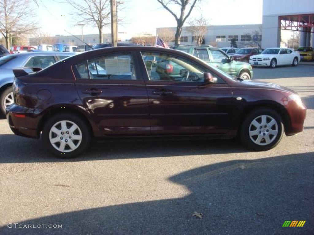 2007 MAZDA3 i Sedan - Phantom Purple Mica / Beige photo #5