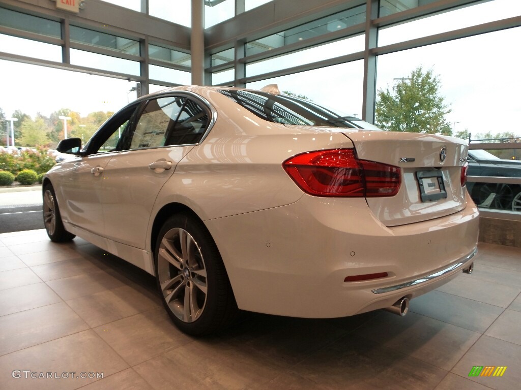 2018 3 Series 340i xDrive Sedan - Mineral White Metallic / Cognac photo #2