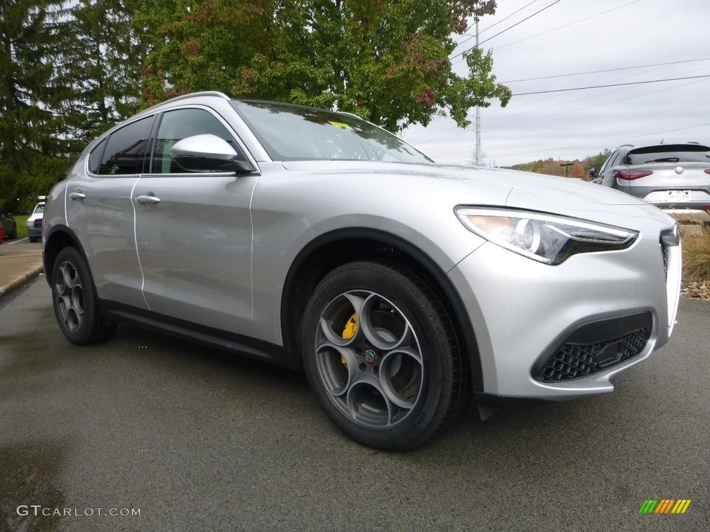 Silverstone Gray Metallic 2018 Alfa Romeo Stelvio AWD Exterior Photo #123624736