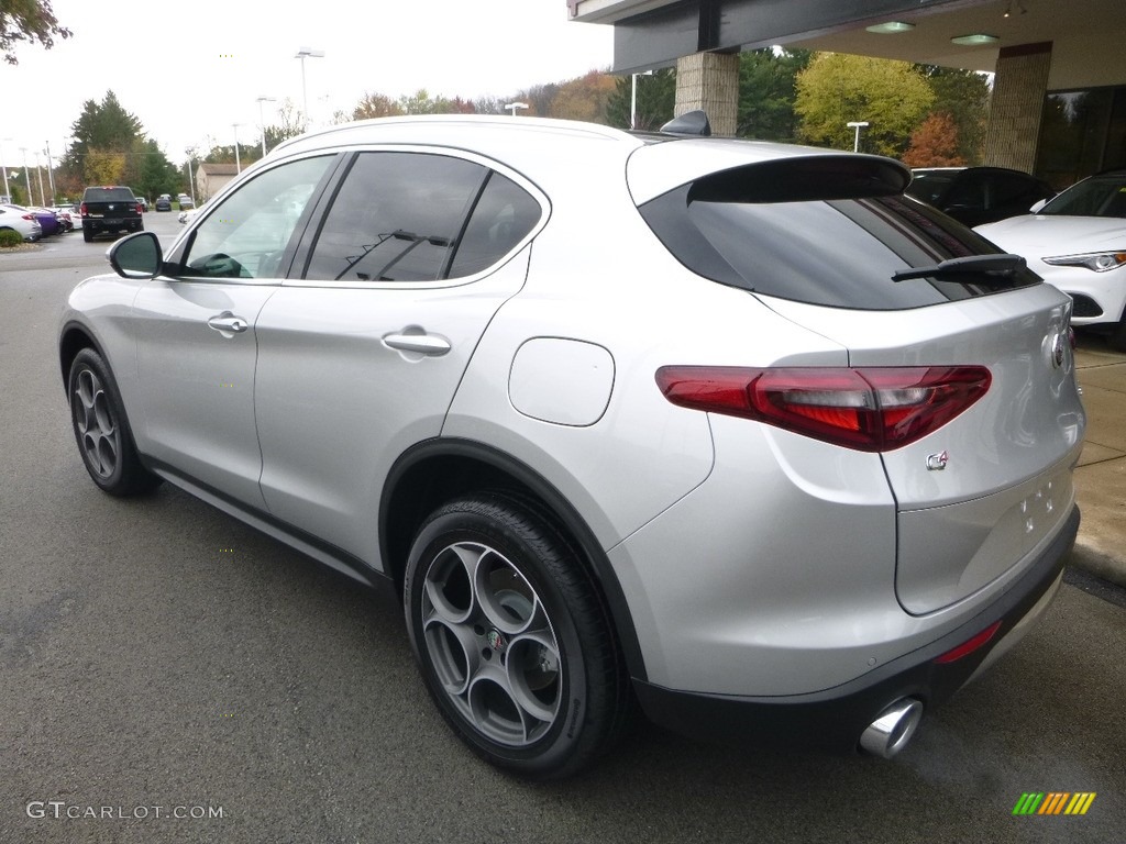 2018 Stelvio Ti AWD - Silverstone Gray Metallic / Black/Black photo #4