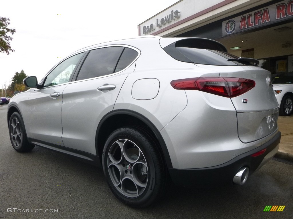 2018 Stelvio Ti AWD - Silverstone Gray Metallic / Black/Black photo #5