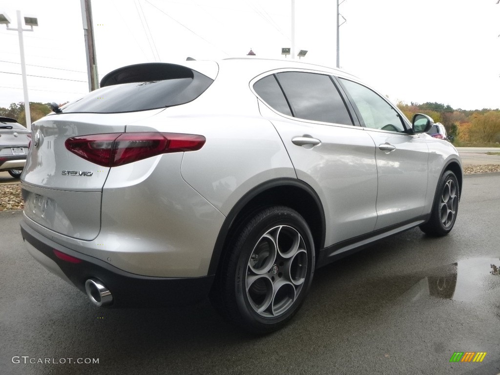 2018 Stelvio Ti AWD - Silverstone Gray Metallic / Black/Black photo #8