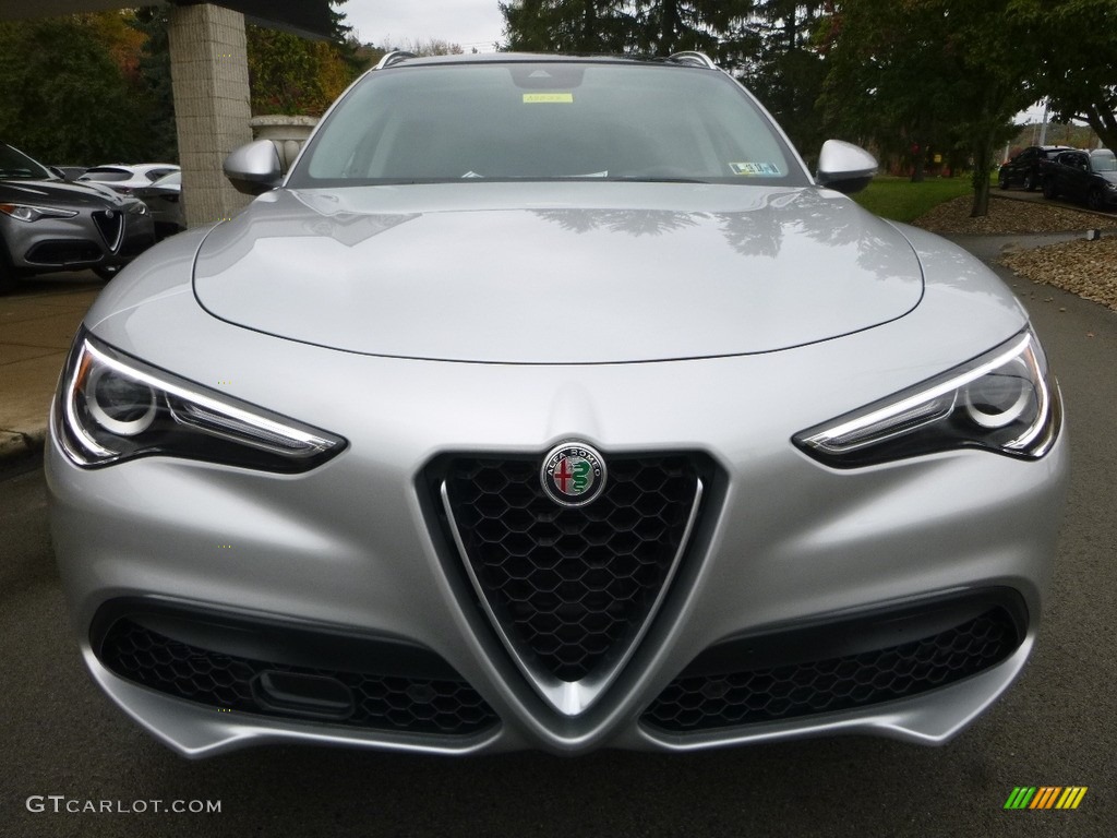 2018 Stelvio Ti AWD - Silverstone Gray Metallic / Black/Black photo #12