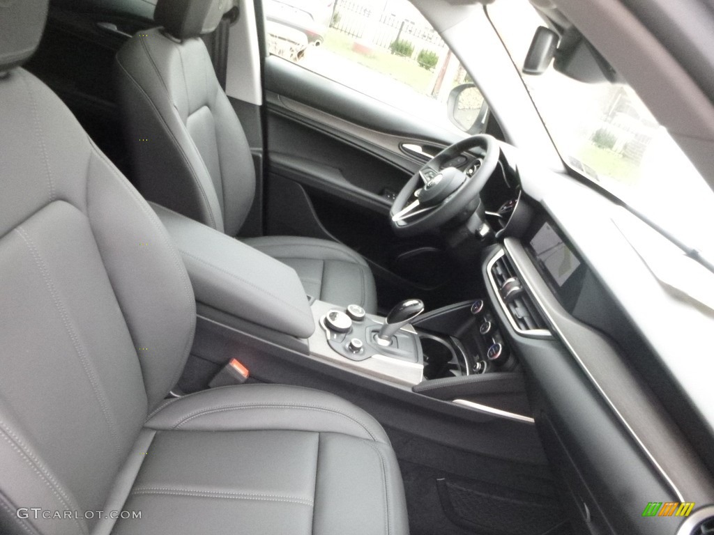 2018 Stelvio Ti AWD - Silverstone Gray Metallic / Black/Black photo #14