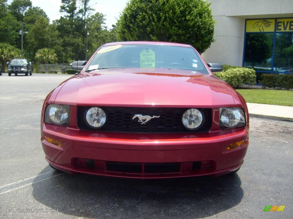 2007 Mustang GT Premium Coupe - Redfire Metallic / Dark Charcoal photo #8