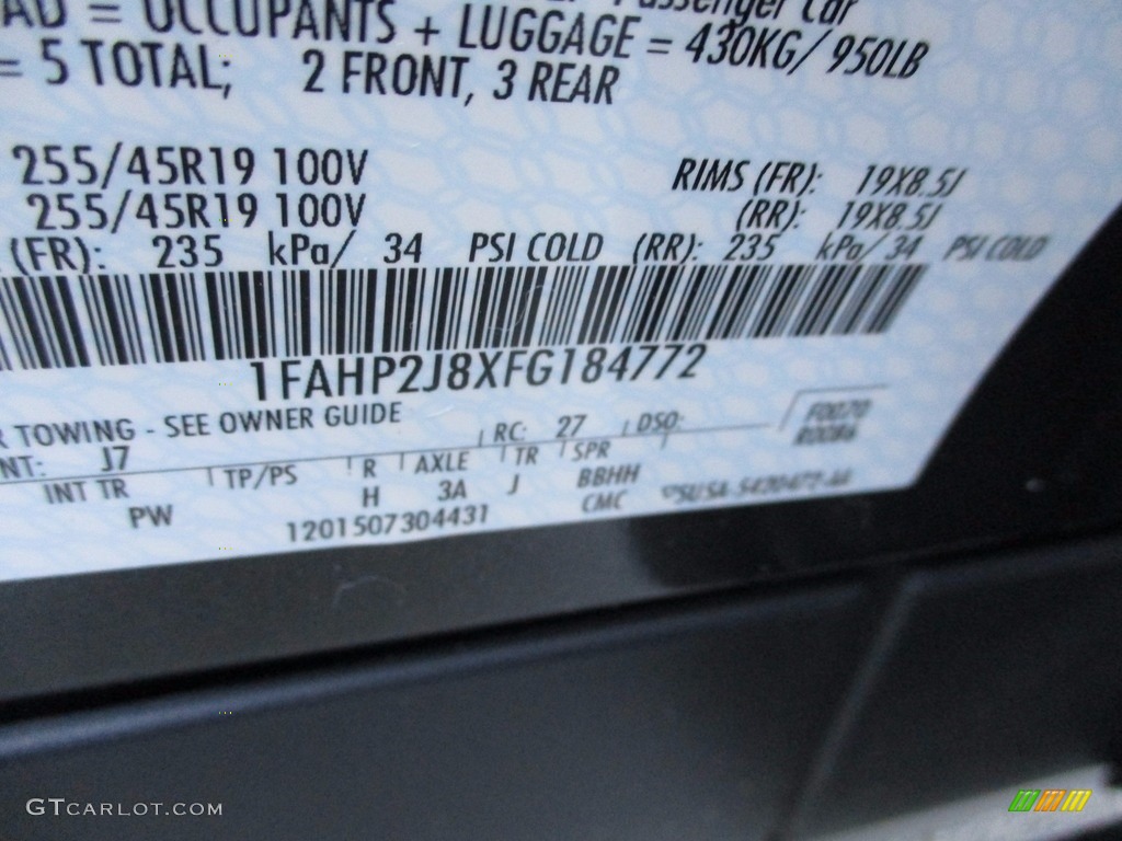 2015 Taurus Limited - Magnetic Metallic / Charcoal Black photo #19