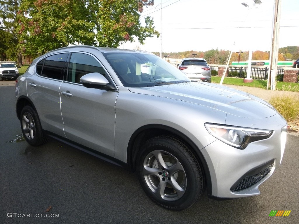 Silverstone Gray Metallic 2018 Alfa Romeo Stelvio AWD Exterior Photo #123629257