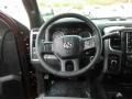 Black/Diesel Gray 2018 Ram 2500 Power Wagon Crew Cab 4x4 Steering Wheel