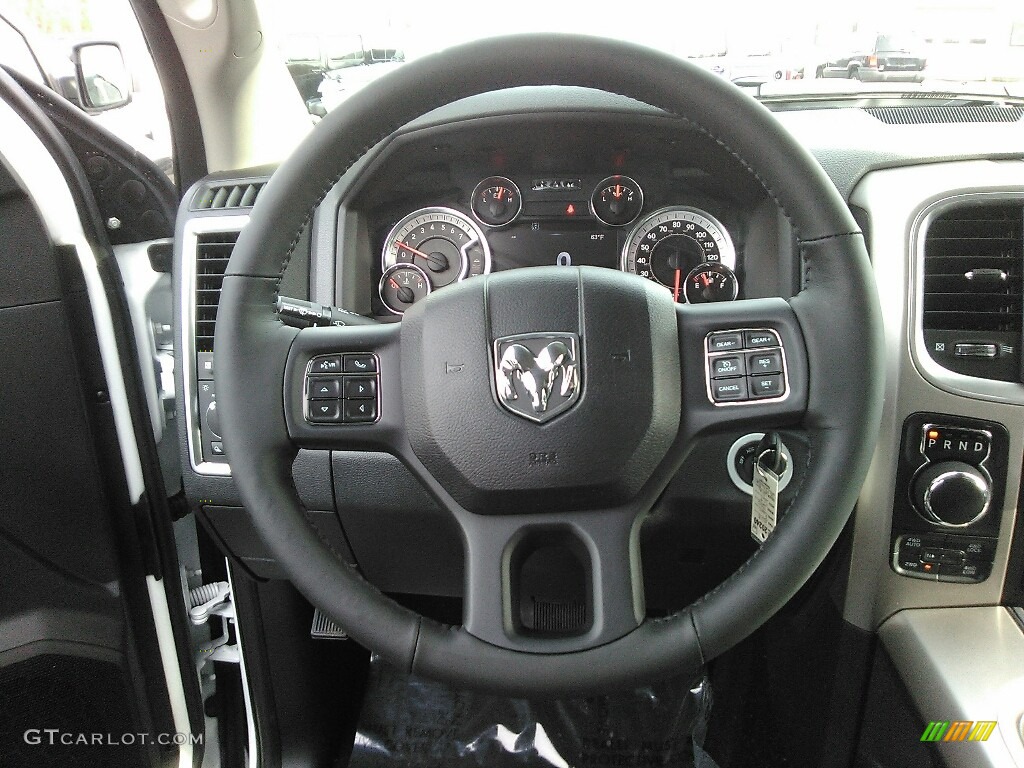 2018 1500 Big Horn Crew Cab 4x4 - Bright White / Black/Diesel Gray photo #8