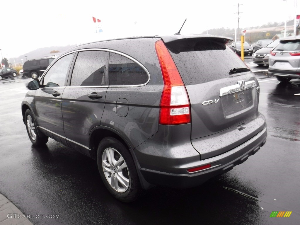 2011 CR-V EX 4WD - Polished Metal Metallic / Black photo #8