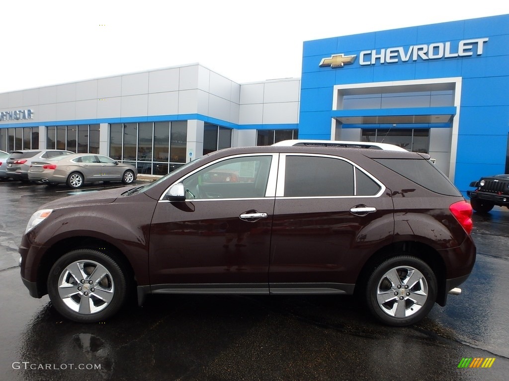 2011 Equinox LTZ - Espresso Brown Metallic / Brownstone/Jet Black photo #3