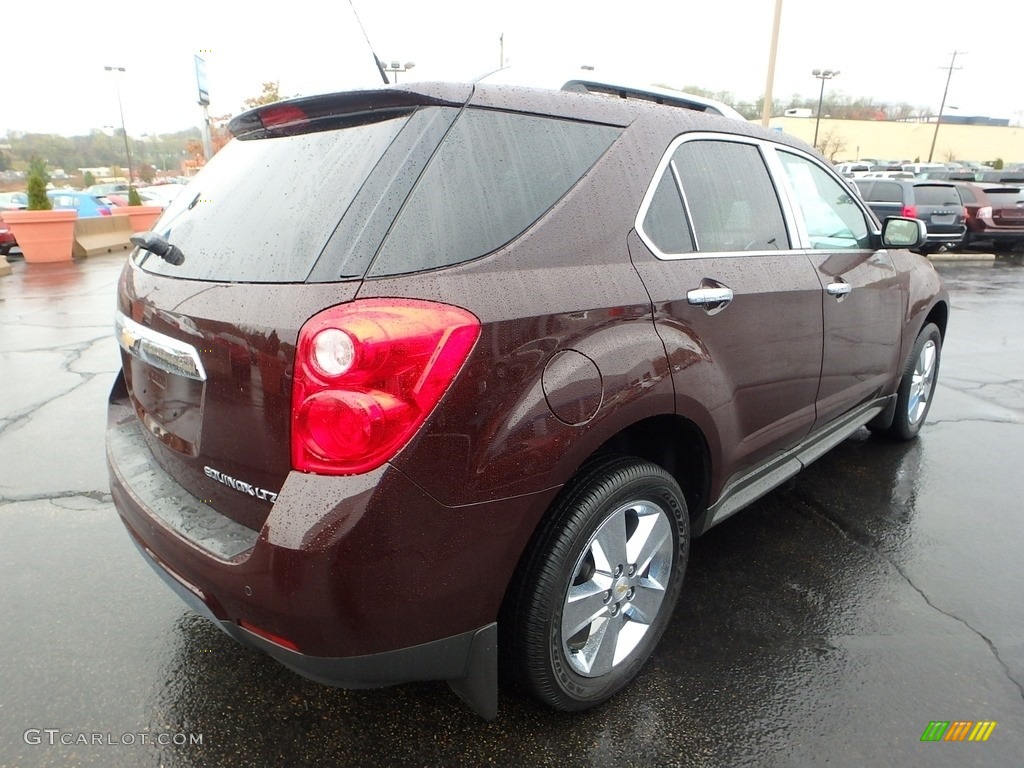 2011 Equinox LTZ - Espresso Brown Metallic / Brownstone/Jet Black photo #8