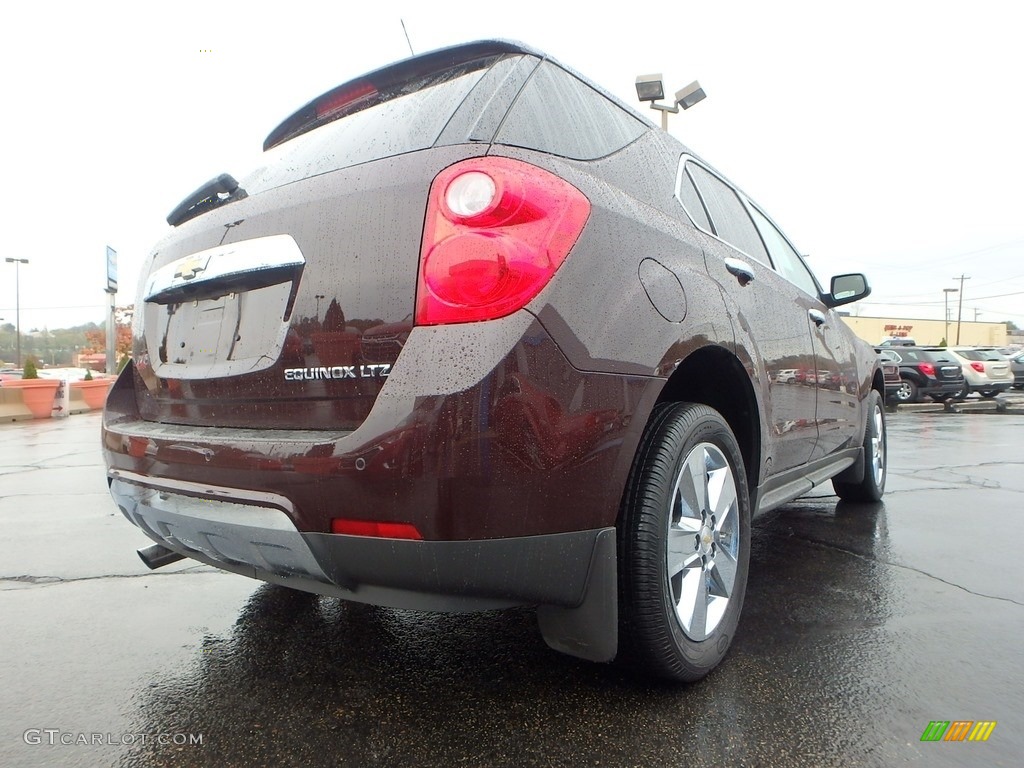 2011 Equinox LTZ - Espresso Brown Metallic / Brownstone/Jet Black photo #9