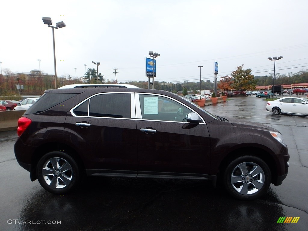 2011 Equinox LTZ - Espresso Brown Metallic / Brownstone/Jet Black photo #10