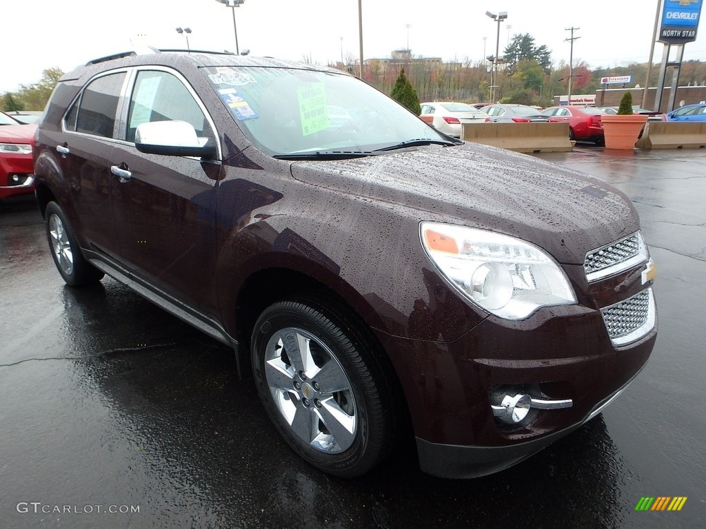 2011 Equinox LTZ - Espresso Brown Metallic / Brownstone/Jet Black photo #11