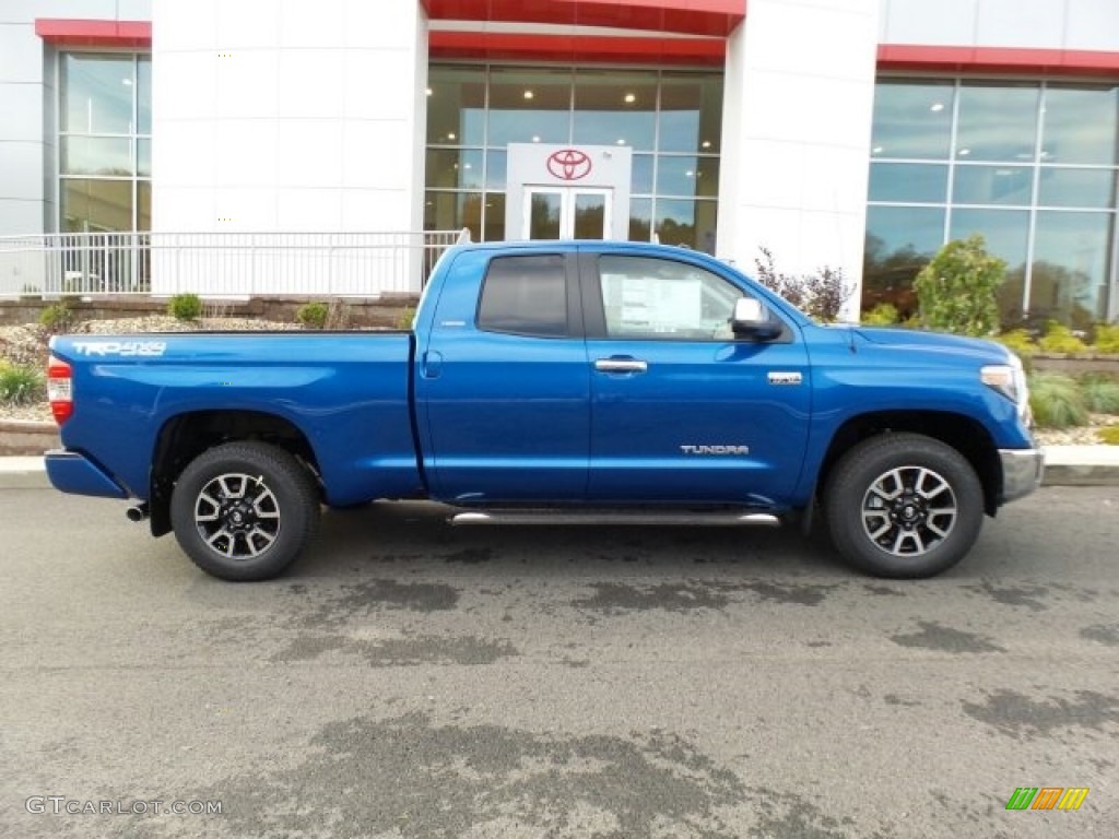Blazing Blue Pearl 2018 Toyota Tundra Limited Double Cab 4x4 Exterior Photo #123636433