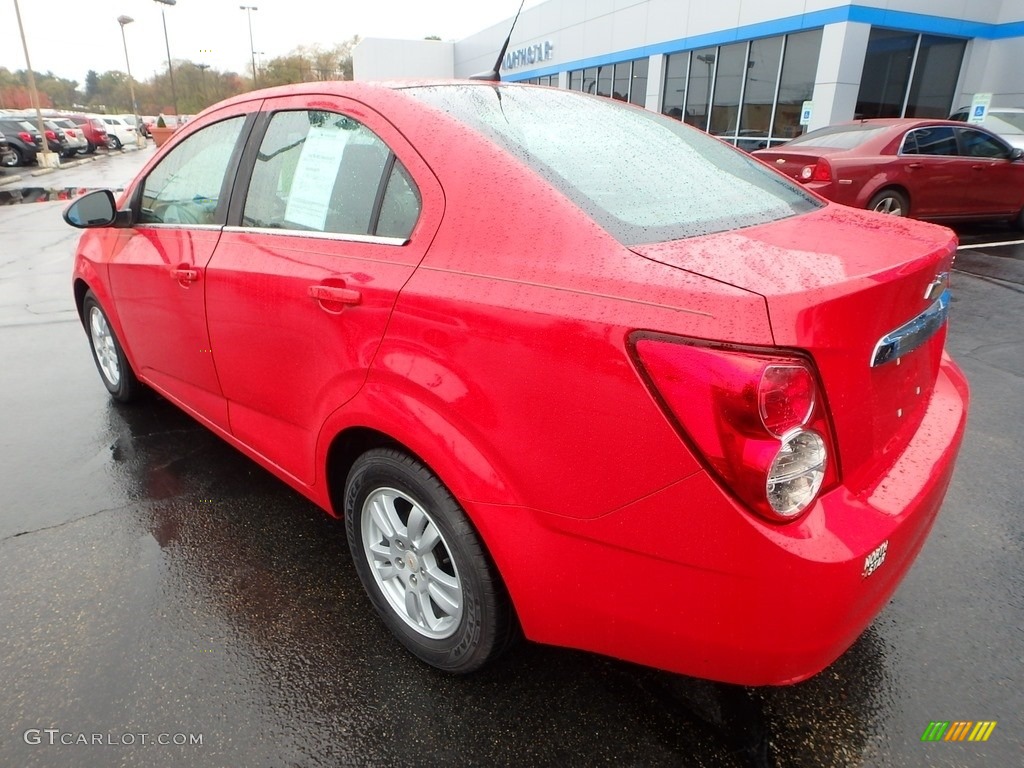 2012 Sonic LT Sedan - Victory Red / Jet Black/Dark Titanium photo #4