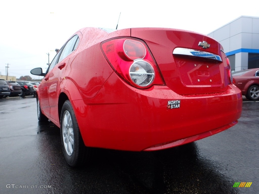 2012 Sonic LT Sedan - Victory Red / Jet Black/Dark Titanium photo #5