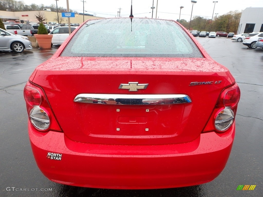 2012 Sonic LT Sedan - Victory Red / Jet Black/Dark Titanium photo #6