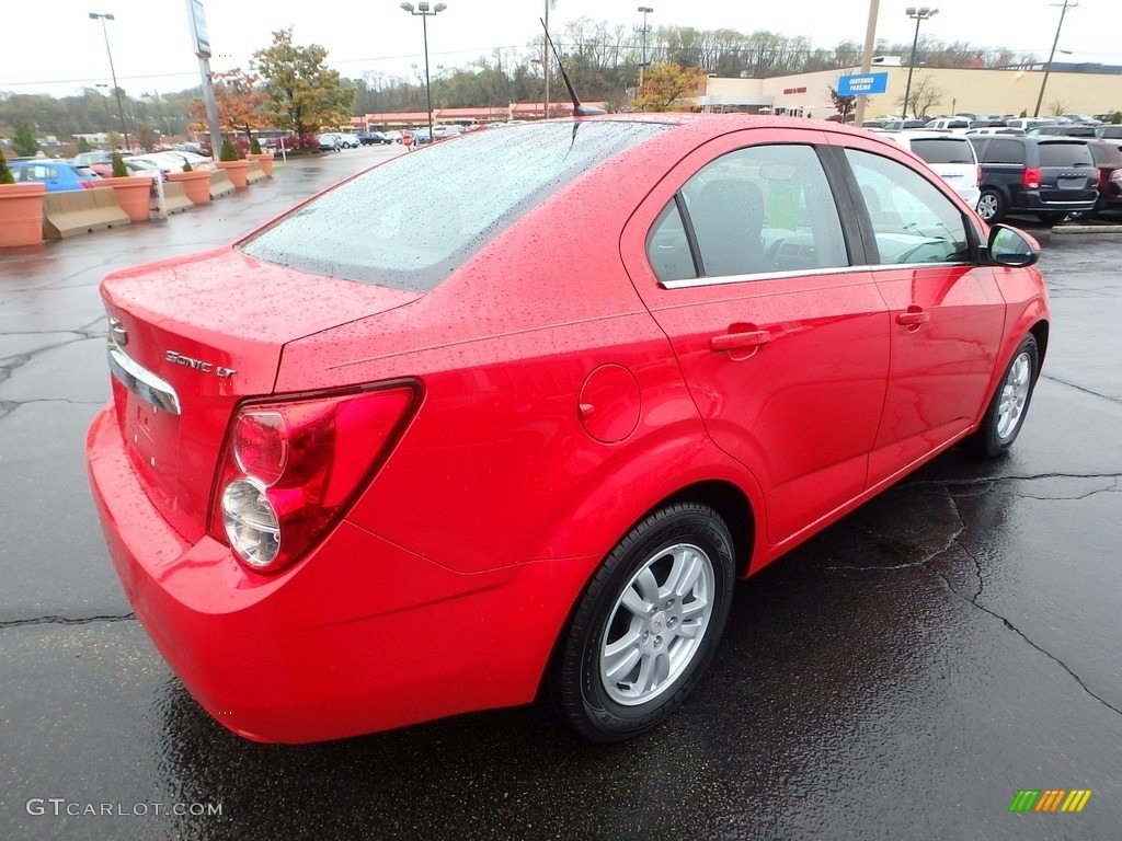 2012 Sonic LT Sedan - Victory Red / Jet Black/Dark Titanium photo #8
