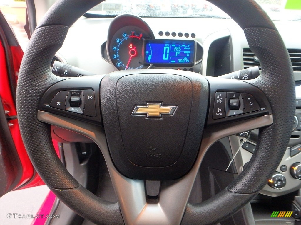 2012 Sonic LT Sedan - Victory Red / Jet Black/Dark Titanium photo #27