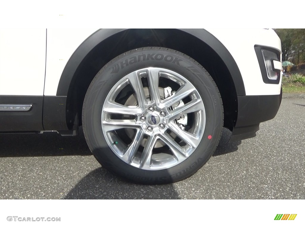 2017 Explorer XLT 4WD - White Platinum / Ebony Black photo #28