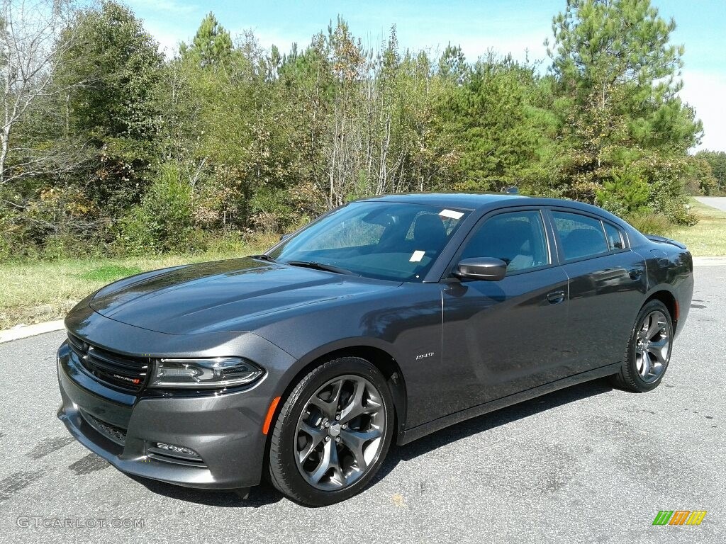 2016 Charger R/T - Granite Crystal Metallic / Black photo #2