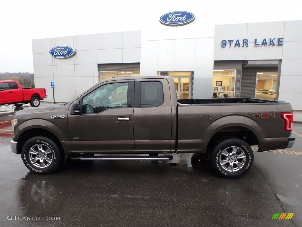 2015 F150 XLT SuperCab 4x4 - Caribou Metallic / Medium Earth Gray photo #8