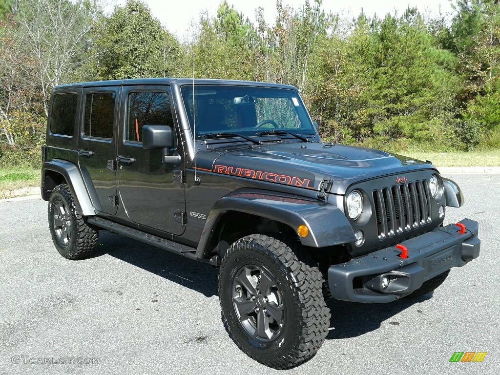 Granite Crystal Metallic 2018 Jeep Wrangler Unlimited Rubicon Recon 4x4 Exterior Photo #123640807