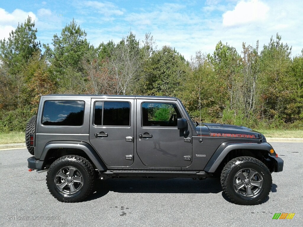 Granite Crystal Metallic 2018 Jeep Wrangler Unlimited Rubicon Recon 4x4 Exterior Photo #123640843