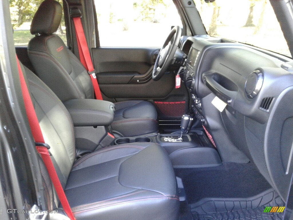 Black Interior 2018 Jeep Wrangler Unlimited Rubicon Recon 4x4 Photo #123641110